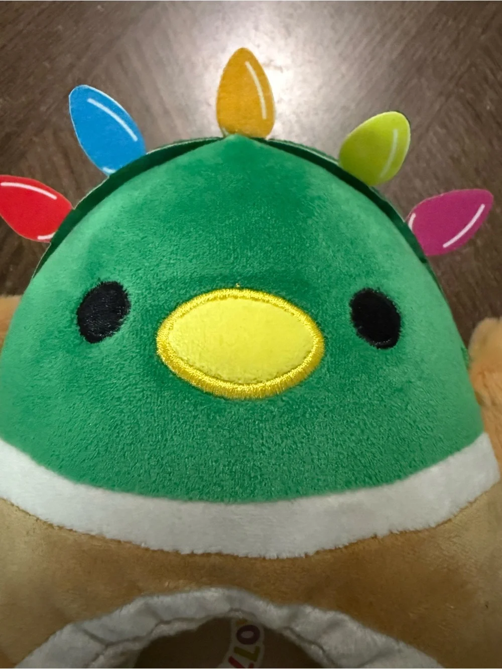 Squishmallows Christmas Mallard Duck w/Lights Slippers- sz 11-12 EUC